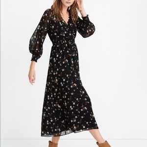 Madewell Georgette Midi dress Petite